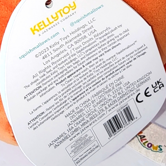 WELLESLEY 🦌 FTM ☆ Orange & White Fawn Original Squishmallow ☆ NWT ☆ - Picture 7 of 8